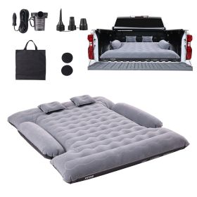VEVOR Truck Bed Air Mattress, for 6-6.5 ft Full Size Truck Beds, Inflatable Air Mattress Camping Bed with 12V Air Pump 2 Pillows, Carry Bag, for Chevr
