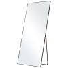 VEVOR Full Length Mirror, 71'' x 31'', Extra Large Standing Hanging or Leaning Rectangle Floor Tempered Mirror with Stand Aluminum Alloy Frame, Full B