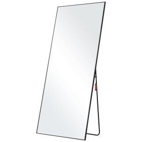 VEVOR Full Length Mirror, 71'' x 31'', Extra Large Standing Hanging or Leaning Rectangle Floor Tempered Mirror with Stand Aluminum Alloy Frame, Full B