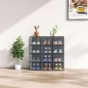 Black, Big Size, 12PCS, 36*28*21cm, Shoe Box, Plastic Mesh, Freely Combinable