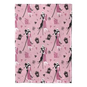 Disney Nightmare Before Christmas Misfit Tango Silk Touch Throw Blanket 50x70 Inches