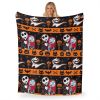 Disney Nightmare Before Christmas Striped Nightmare Silk Touch Throw Blanket 50x70 Inches