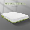10 Inch Gel Memory Foam Mattress for Cool Sleep, Pressure Relieving, Matrress-in-a-Box, King Size