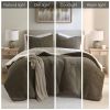 Waffle Knit Chenille Comforter Set Twin