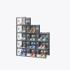 Black, Big Size, 12PCS, 36*28*21cm, Shoe Box, Plastic Mesh, Freely Combinable