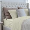 Premium Silky Soft 100% Tencel Lyocell Derived from Eucalyptus 4-Piece Sheet Set, Oeko-TEX Certified, Queen - Cr��me