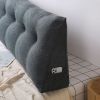 SOGA 4X 100cm Dark Grey Triangular Wedge Bed Pillow Headboard