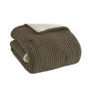 Waffle Knit Chenille Comforter Set King