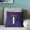 Phoenix Suns NBA Devin Booker Throw Pillow 18 x 18 inches
