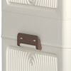 Portable Wardrobe Closet Storage Organizer for Clothes,Clothes Dresser, Magnetic Doors with 4 Cubes & Hanging Rod,10 pcs hangers , Baby Wardrobe Stora