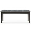 Traditional Upholstered PU Leather Dining Room Bench