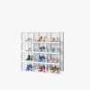 White, Big Size, 12PCS, 36*28*21cm, Shoe Box, Plastic Mesh, Freely Combinable