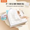 VEVOR Mattress Topper Premium Memory Foam Fiber Fill King Size 4 in Thickness