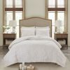 3 Piece Tufted Cotton Chenille Palm Comforter Set