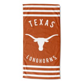 Texas OFFICIAL NCAA "Stripes" Beach Towel; 30" x 60" (SKU: 1COL/72004/0036/RET)