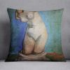 Plaster Statuette of a Female Torso 2 by Van Gogh Cushion