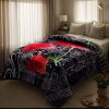 Heavy Plush Soft King Size Blankets, Mink Velvet Fleece Blanket - Printed Raschel Bed Blanket, Thick Raschel Printed Mink Blanket For Bed, Home, RV be