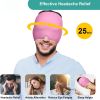 360ï¿½ï¿½ Massage Migraine Relief Hat Stress Relief Eye Mask Gel Hot Cold Therapy Headache Pain Relief Cap  Ice Head Wrap for Headache and Puffy Eyes
