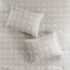 6 Piece Embroidered Cotton Reversible Comforter Set